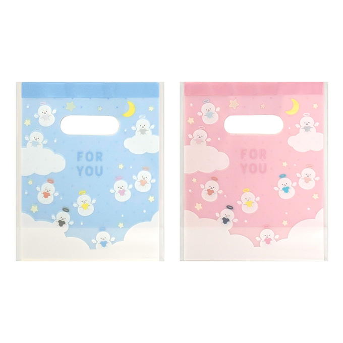 【まとめ買い】フロストハンドルバッグ 5枚雪だるま柄 0936/316108