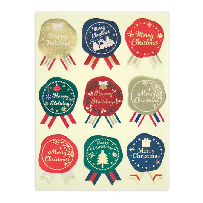 【まとめ買い】ホイルリボンシール クリスマス CC 36片 0915/316133