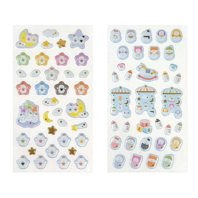 【まとめ買い】ぷっくりパールシール スノーコア柄 0936/316143