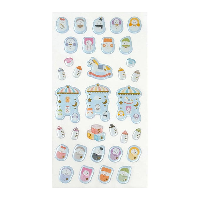 【まとめ買い】ぷっくりパールシール スノーコア柄 0936/316143