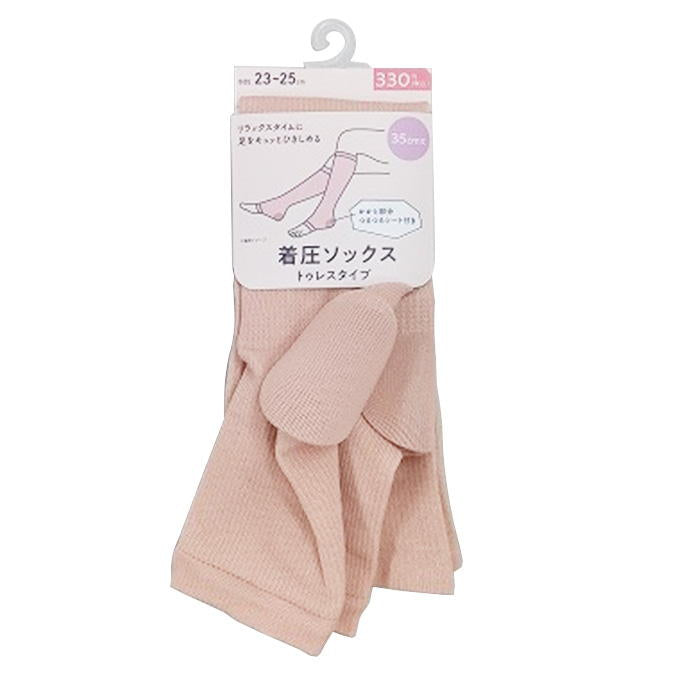 【まとめ買い】35cm着圧トゥレスシリコンピンク 9001/317752