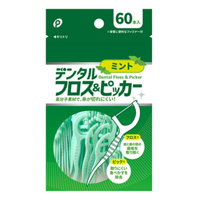 【まとめ買い】デンタルフロス&ピッカー ミント 60本入 0894/317845
