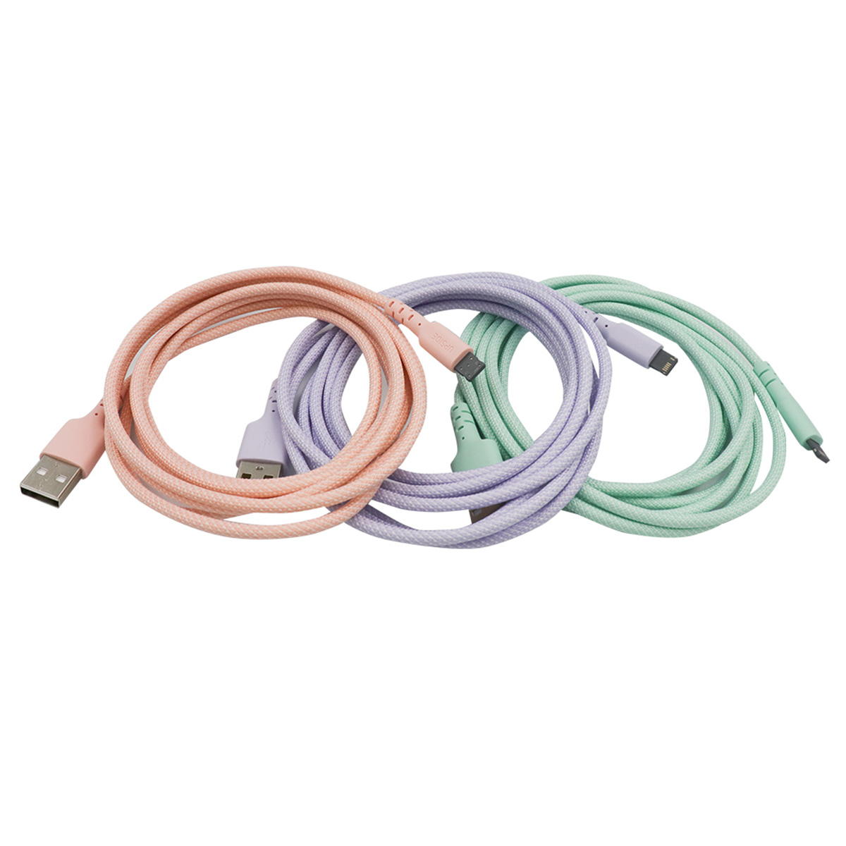 【まとめ買い】ライトニング充電専用メッシュケーブル2m 9001/319218