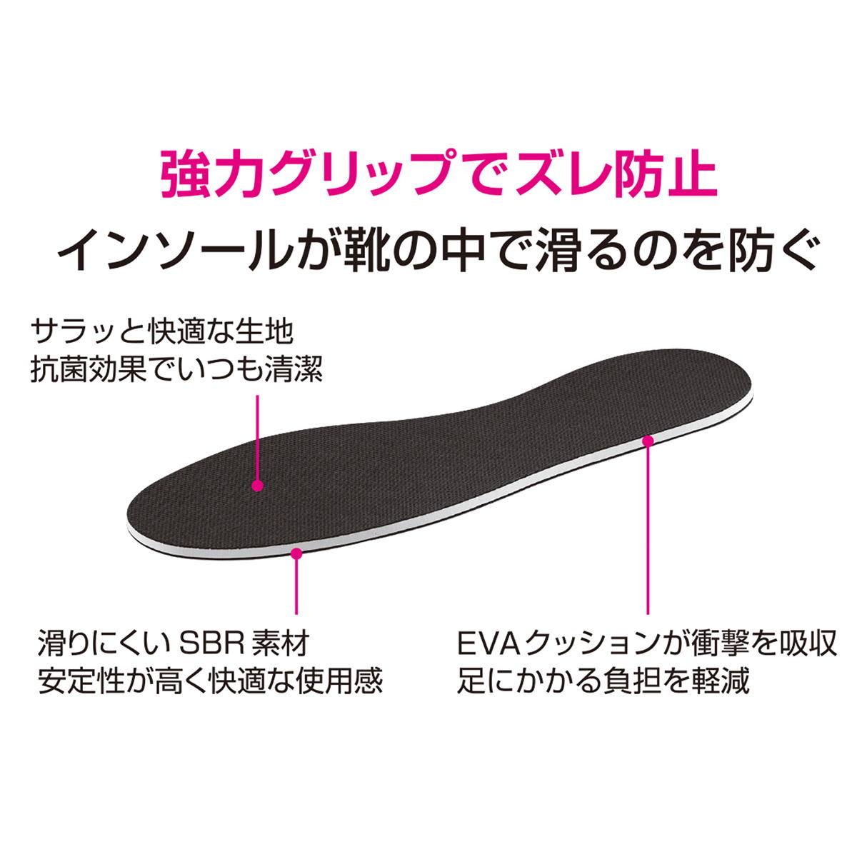 【まとめ買い】SBRインソール　22〜26cm0775/319401