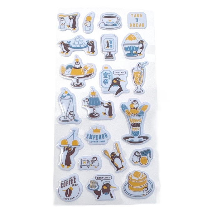 【まとめ買い】ちまぷくシール 喫茶皇帝ペンギン 0834/324184