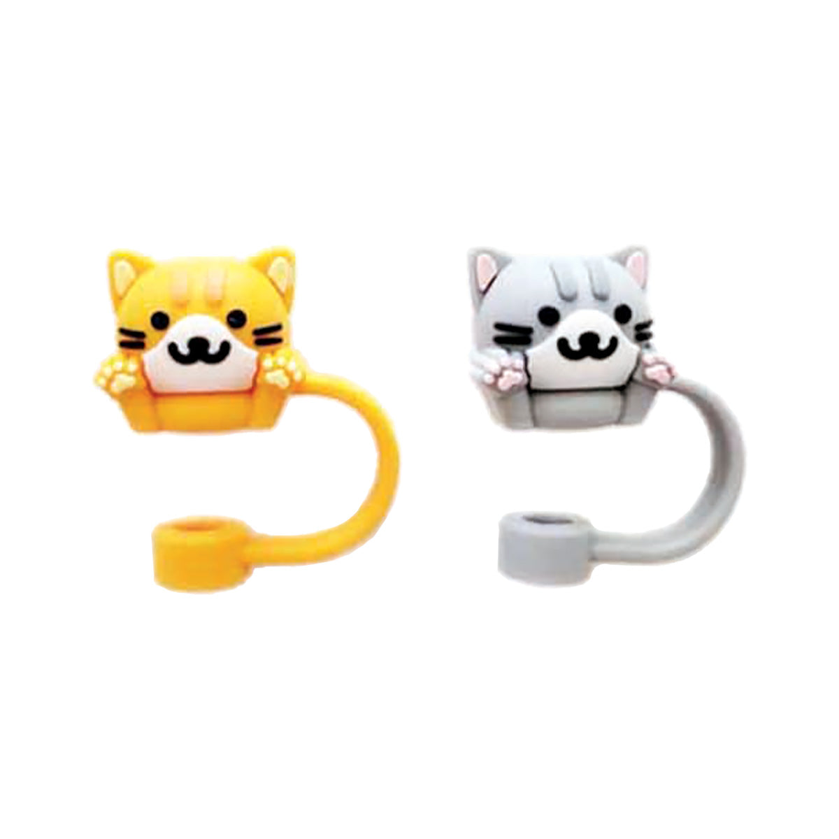 まとめ買い】紙パック用ストローキャップ/ネコ2個 9001/326395 | ワッツ