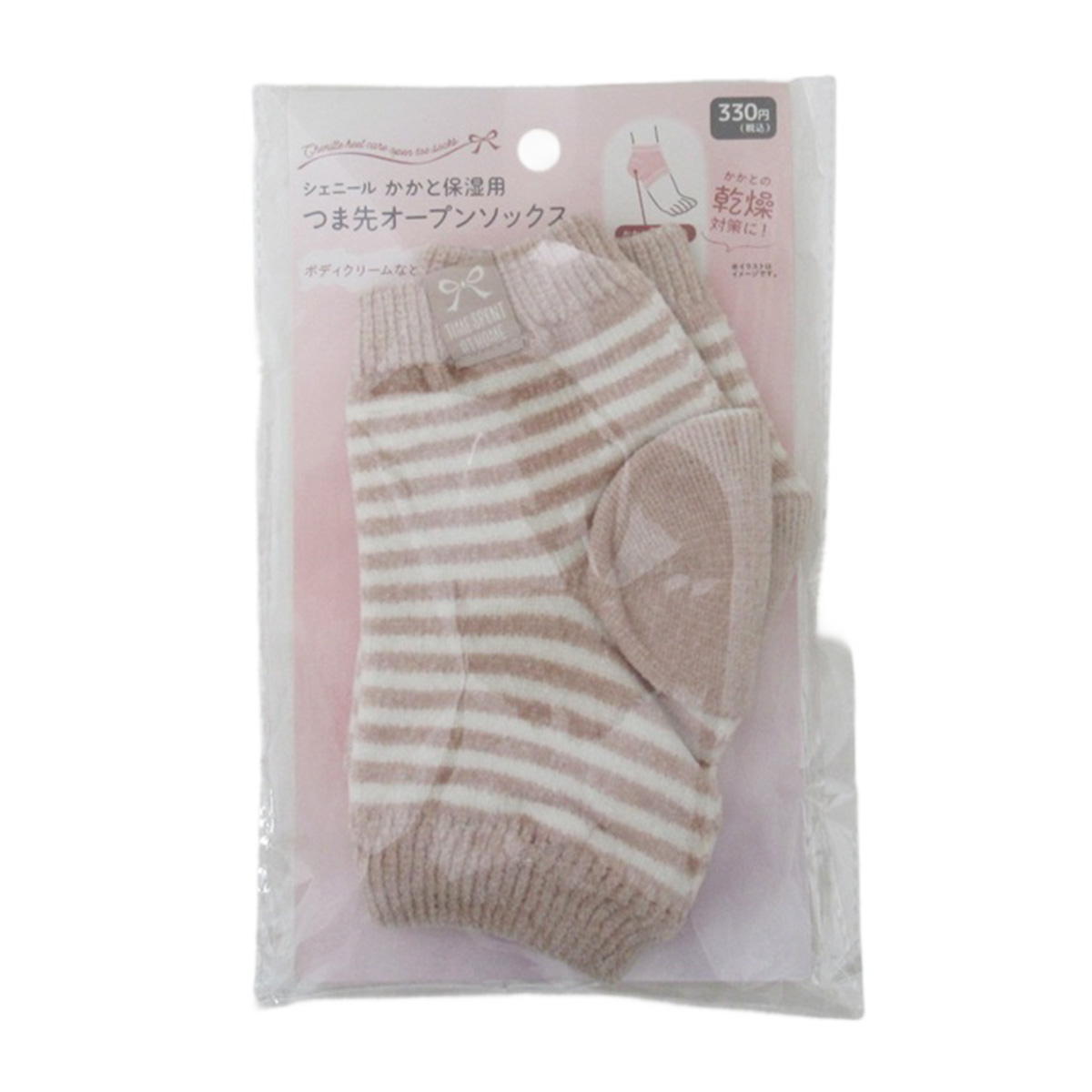 【まとめ買い】かかと保湿用つま先オープンソックス PK 0834/326626