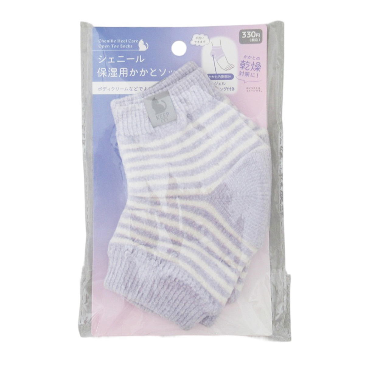 【まとめ買い】かかと保湿用つま先オープンソックス LV 0834/326637