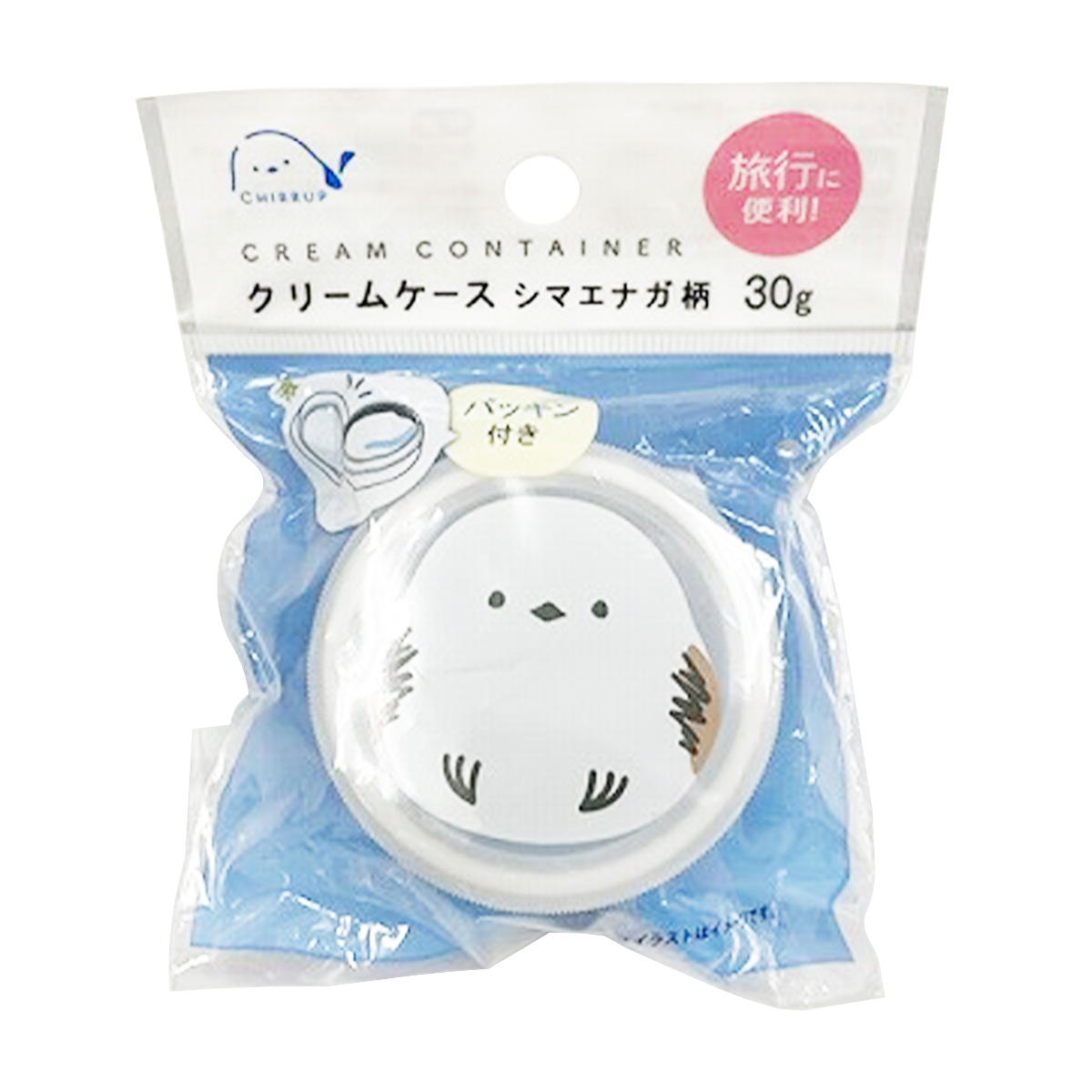 【まとめ買い】パッキン付きクリームケース30g シマエナガ柄0459/327211