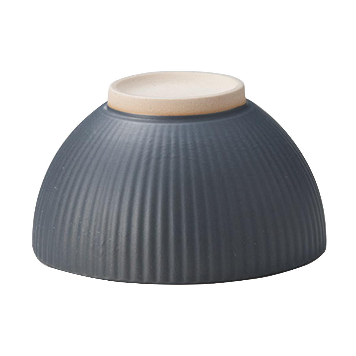 【まとめ買い】千筋黒 茶碗 大0923/327774