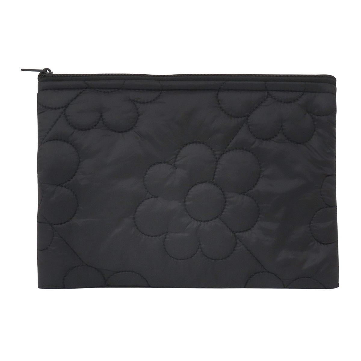 【まとめ買い】ポーチ花柄 ブラック 0490/328707