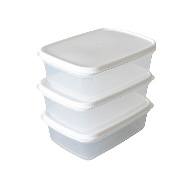 食品保存容器 フードストッカー ストック容器 フィットインパック 3P ホワイト 300ml 0775/330431