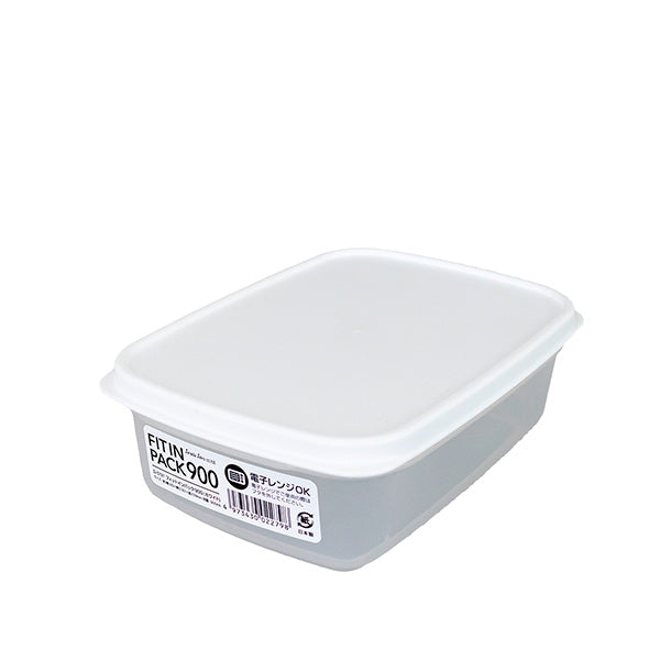 食品保存容器 フードストッカー ストック容器  フィットインパック ホワイト 900ml 0775/330433