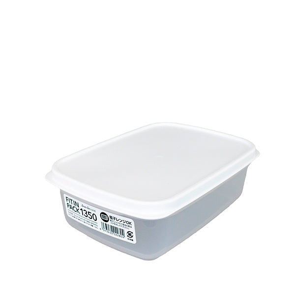 食品保存容器 フードストッカー ストック容器 フィットインパック ホワイト 1350ml 0775/330434