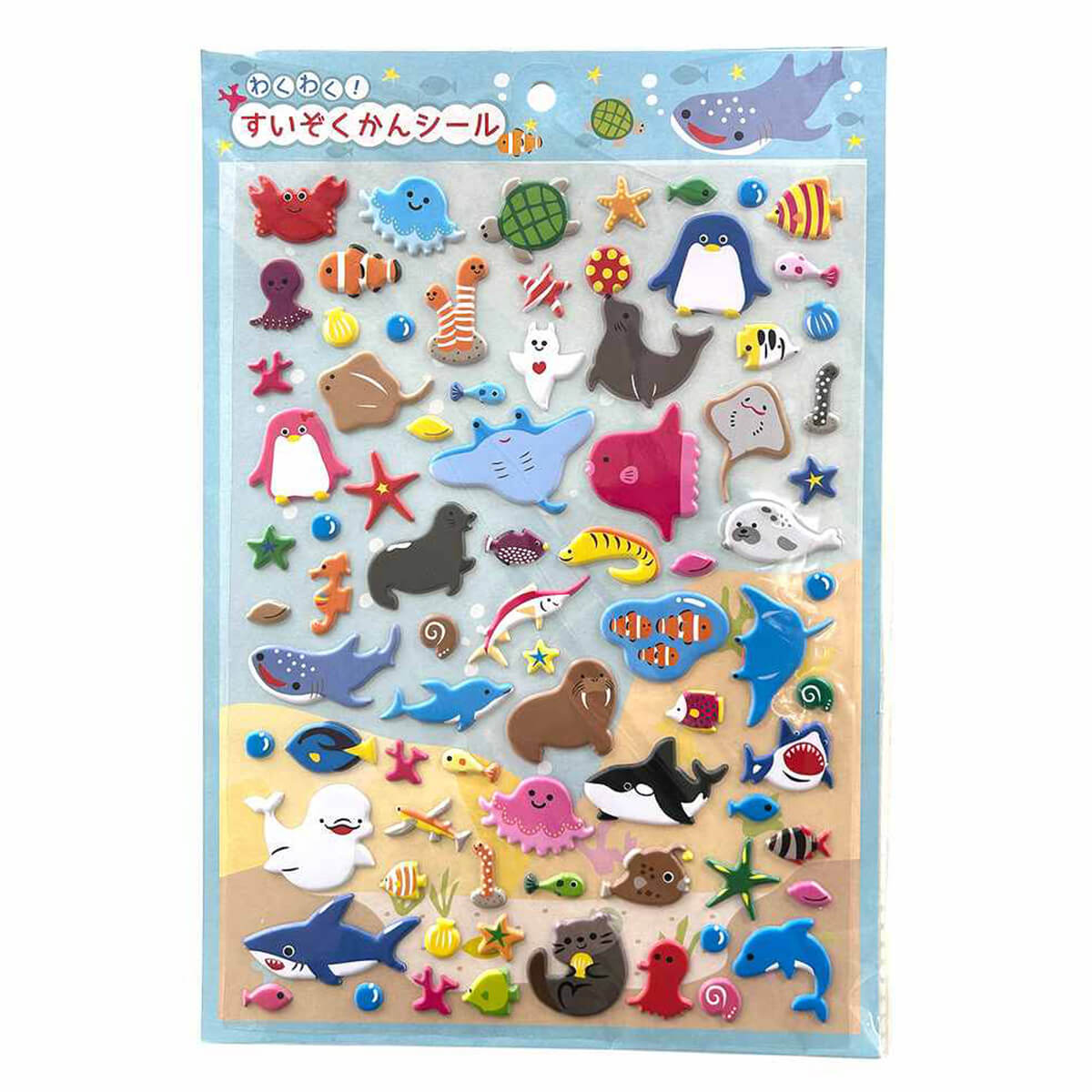 【まとめ買い】シール ステッカー マシュマロシール うみのいきもの 0948/335219