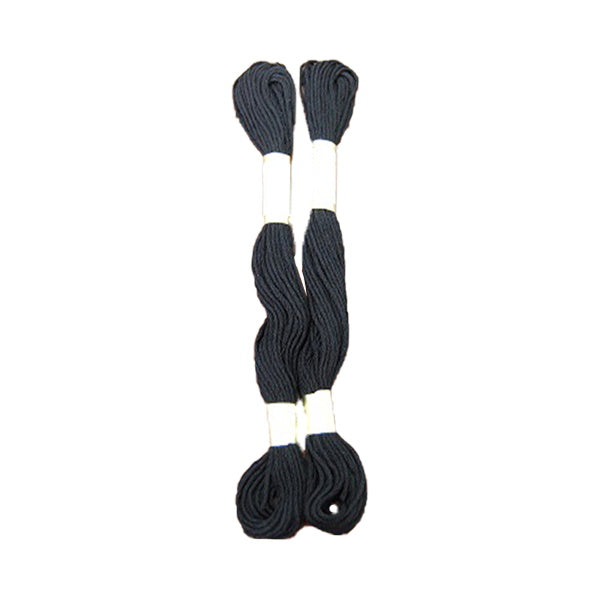 刺繍糸 刺しゅう糸 ししゅう 国産綿100％ 8m×２本 ブラック 黒 9001/335632