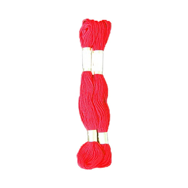 刺繍糸 刺しゅう糸 ししゅう 国産綿100％ 8m×２本 レッド 赤 9001/335634
