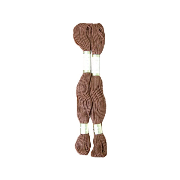 刺繍糸 刺しゅう糸 ししゅう 国産綿100％ 8m×２本 ブラウン 茶 9001/335635