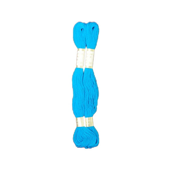 刺繍糸 刺しゅう糸 ししゅう 国産綿100％ 8m×２本 ブルー 青 9001/335637