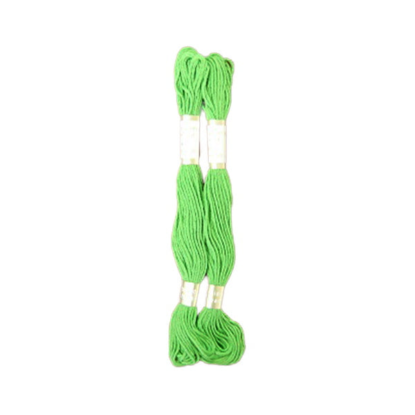 刺繍糸 刺しゅう糸 ししゅう 国産綿100％ 8m×２本 黄緑 9001/335638
