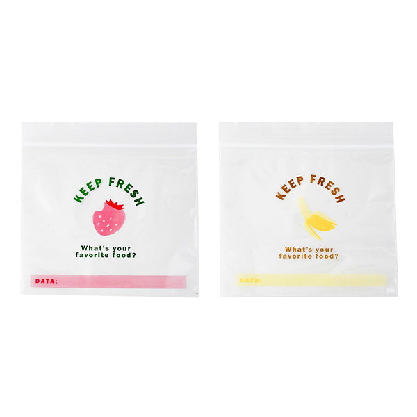 【まとめ買い】ジップバッグ ストックバッグ 食品保存バッグ デザインストックバッグ S 16P フルーツ 0356/339926