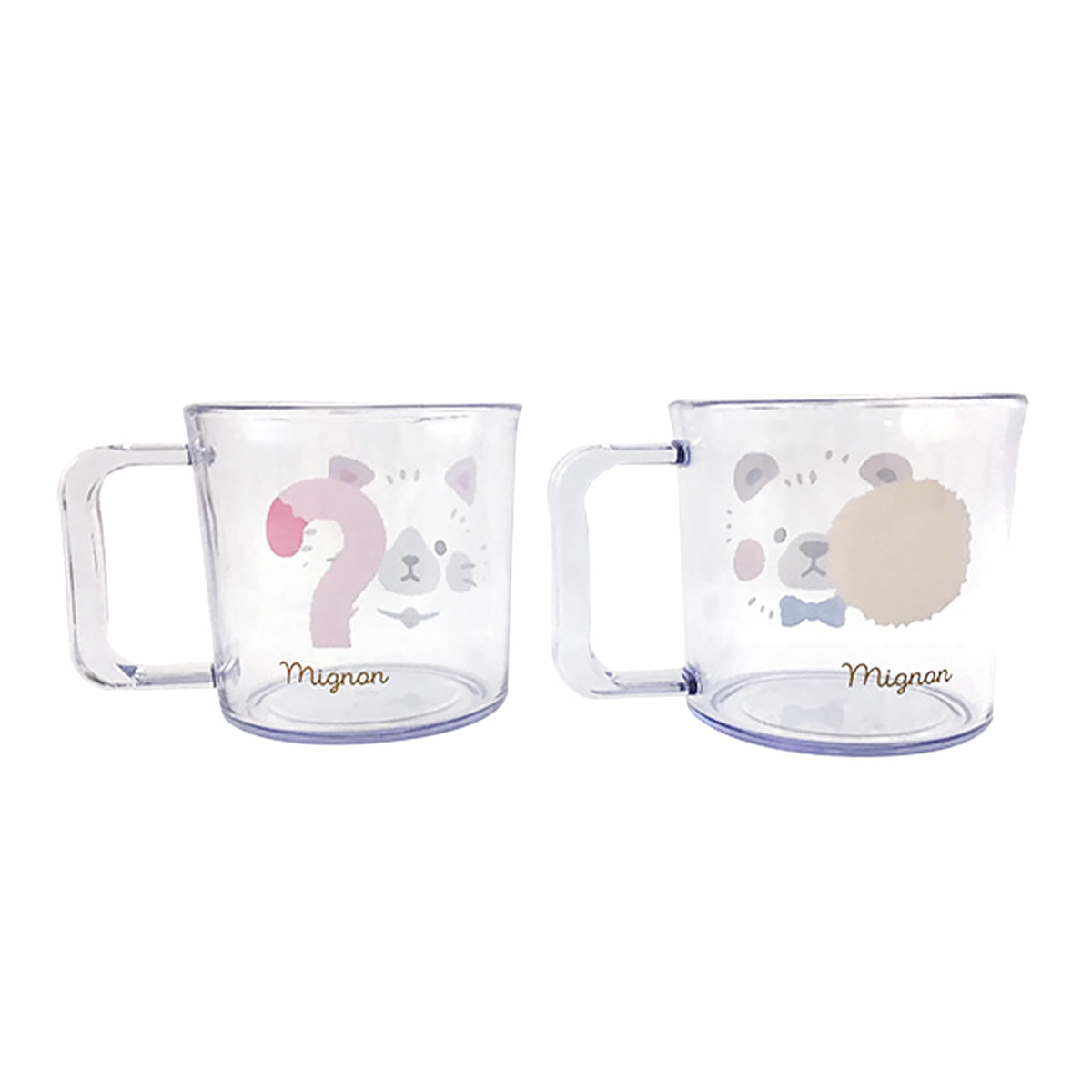 まとめ買い】キッズ用プラコップ もかほいっぷ キッズクリアコップ