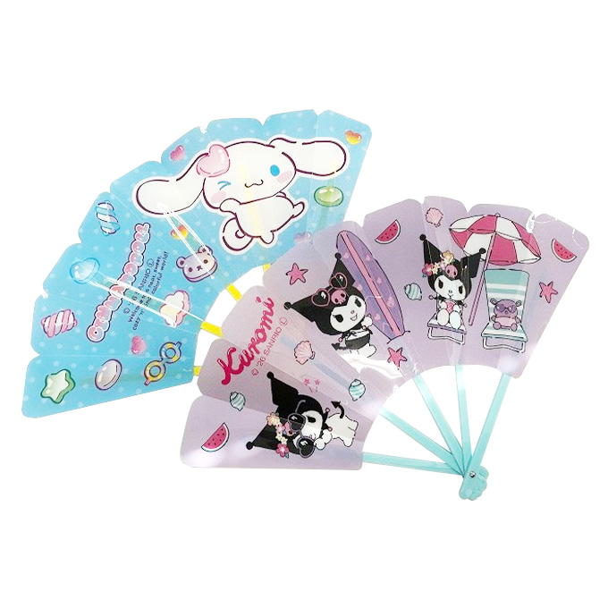 【まとめ買い】sanrio シナモン&クロミ 水をはじく扇子 0459/341645