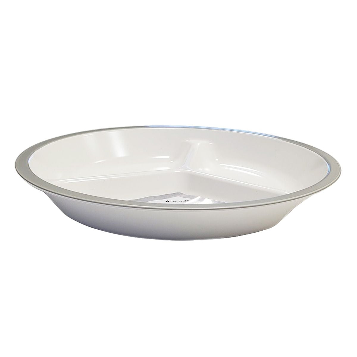 皿 仕切り皿 撥水ミニランチプレート ワンプレートご飯 グレー 9001/342027