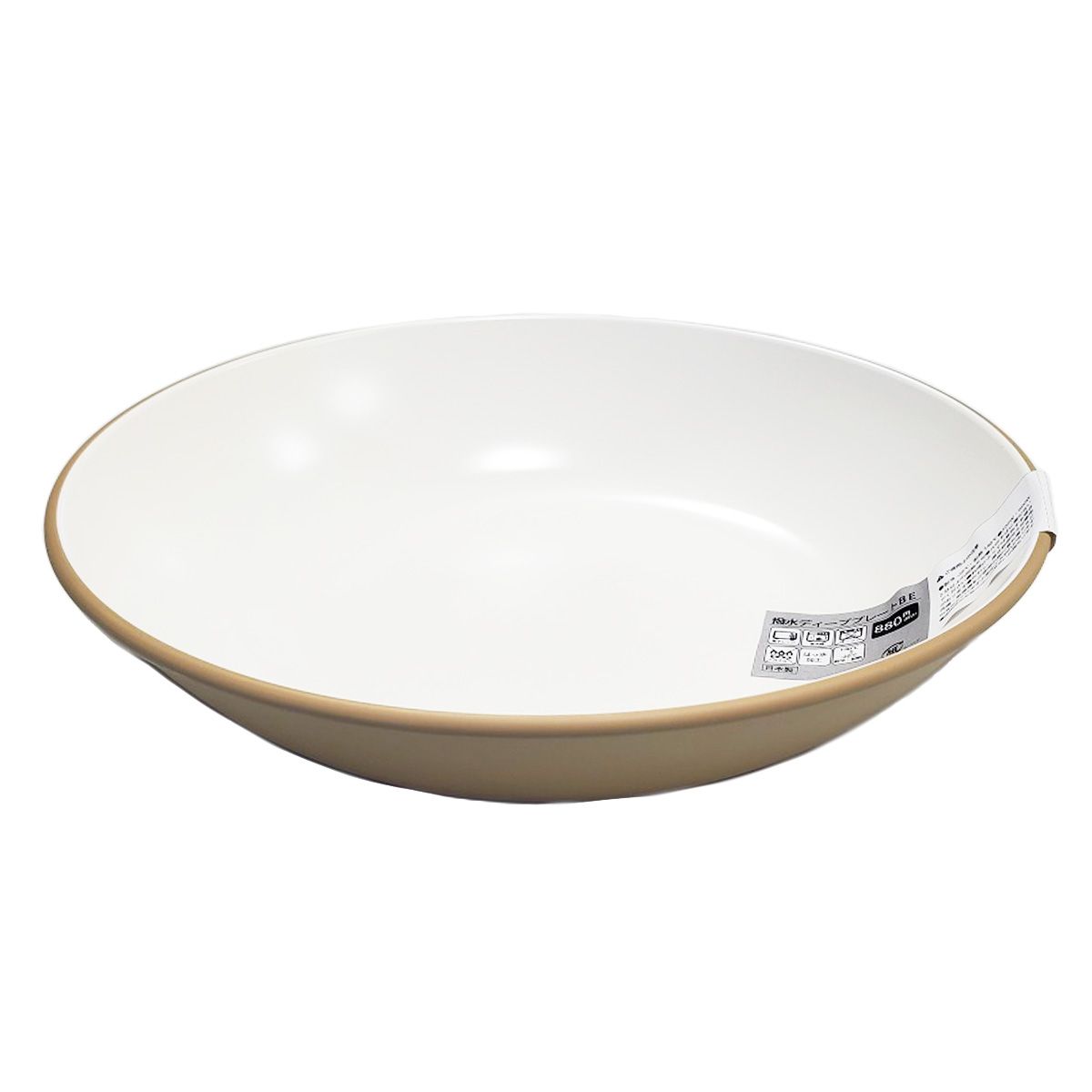まとめ買い】深皿 カレー皿 撥水ディーププレート ベージュ 9001