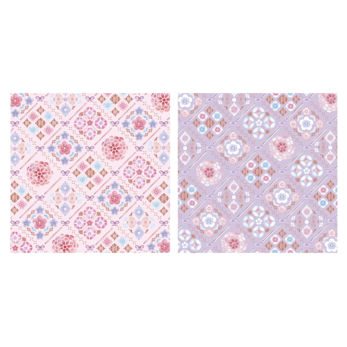 【まとめ買い】デザインペーパー 8P 花和柄 0356/342098