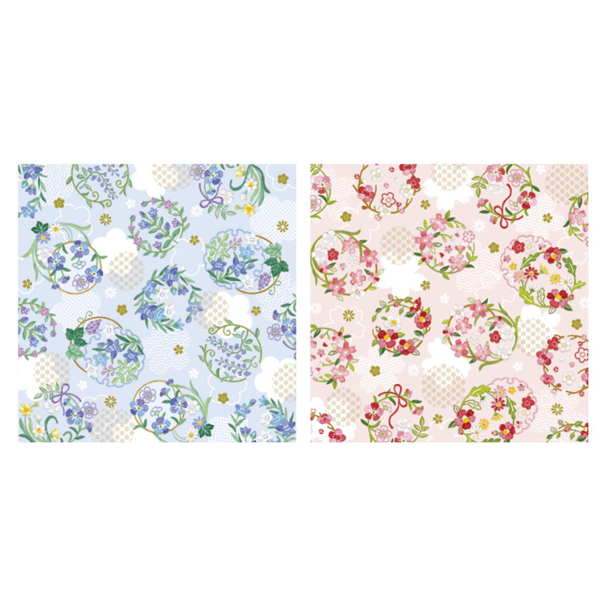 【まとめ買い】デザインペーパー 8P 花輪 0356/342099