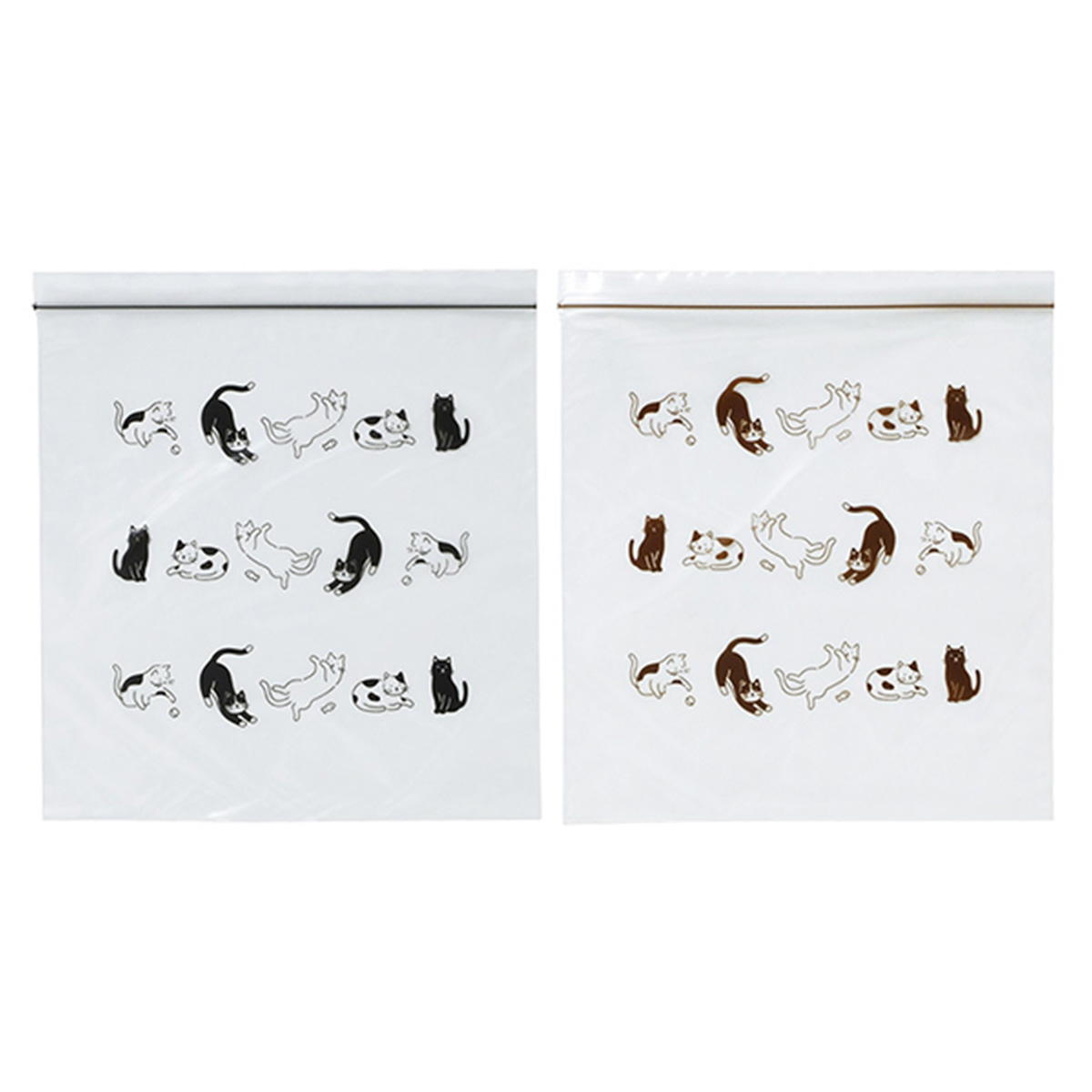 【まとめ買い】フリーザーバッグねこ柄L6枚 0490/343345