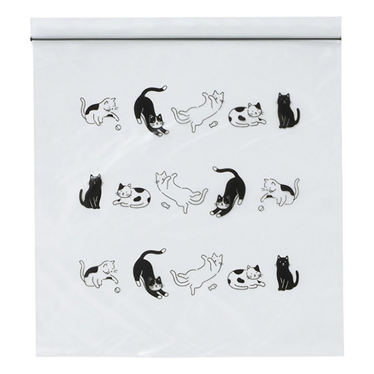 【まとめ買い】フリーザーバッグねこ柄L6枚 0490/343345