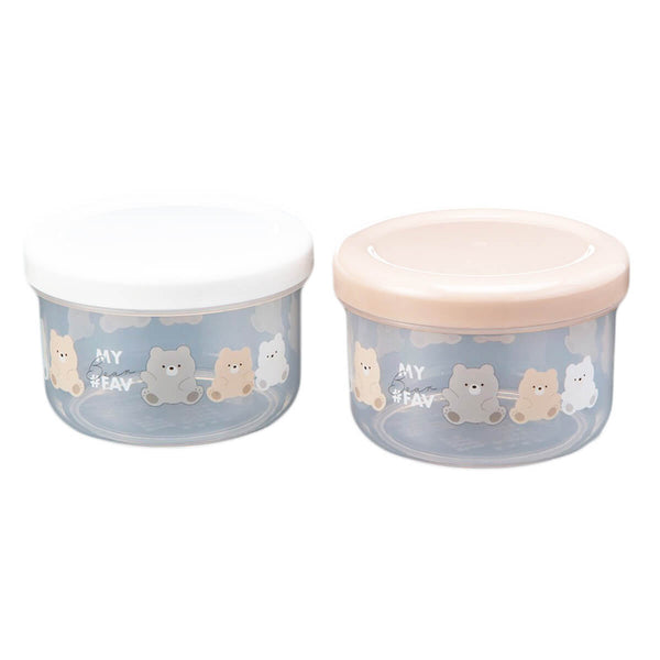 まとめ買い】収納ケース 保存容器 くまくまポット 280ml 0523/343406