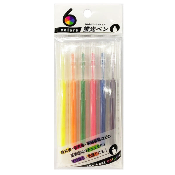 まとめ買い】蛍光ペン6色 0805/344461 | ワッツ