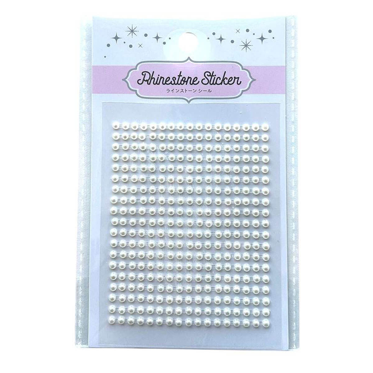 【まとめ買い】ラインストーンシールS 323P パール白0948/344883