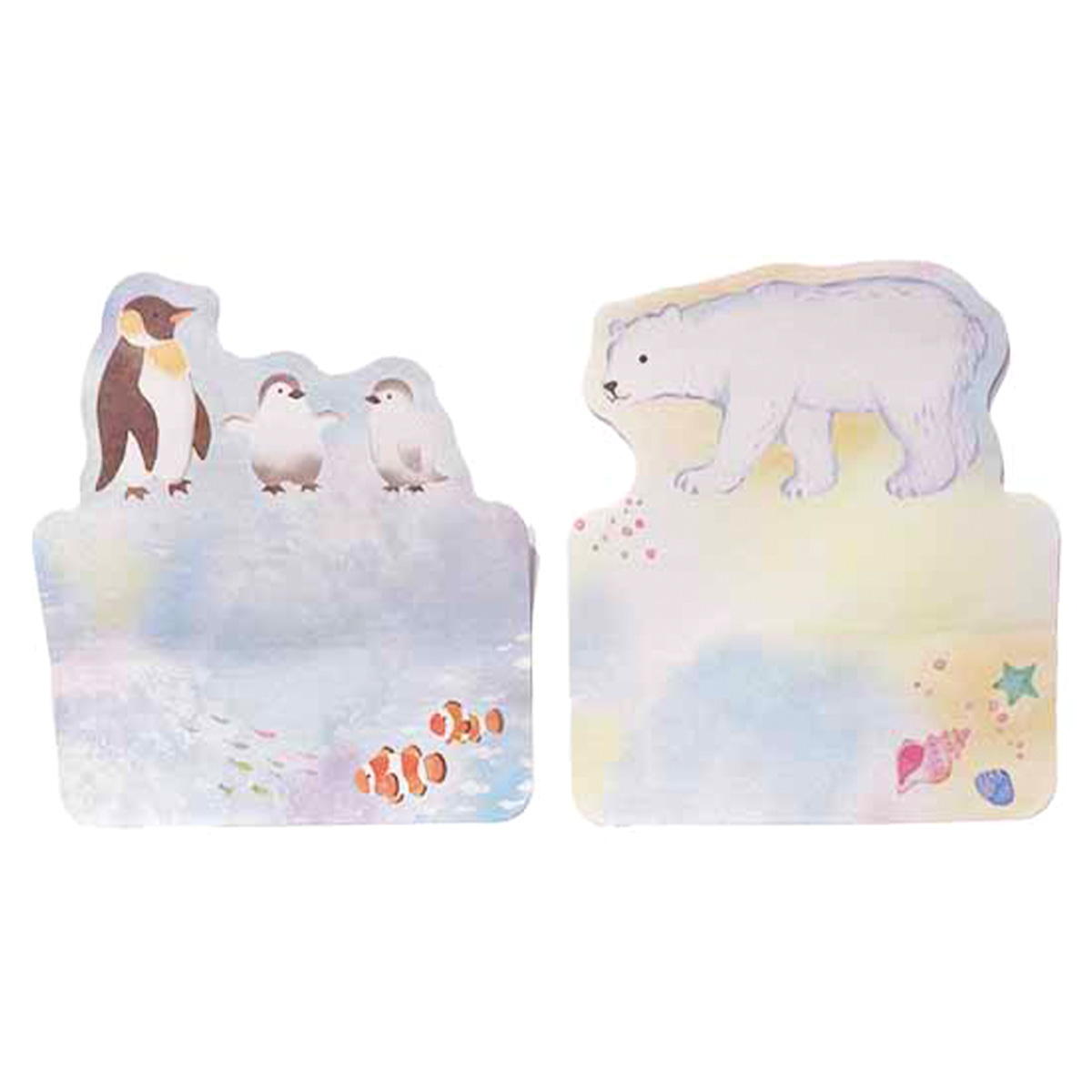 【まとめ買い】ダイカット付箋 70P アクアリウム 0356/344992