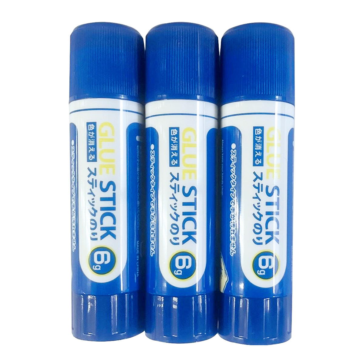 【まとめ買い】色が消えるスティックのり 6g 3本入り0960/345348