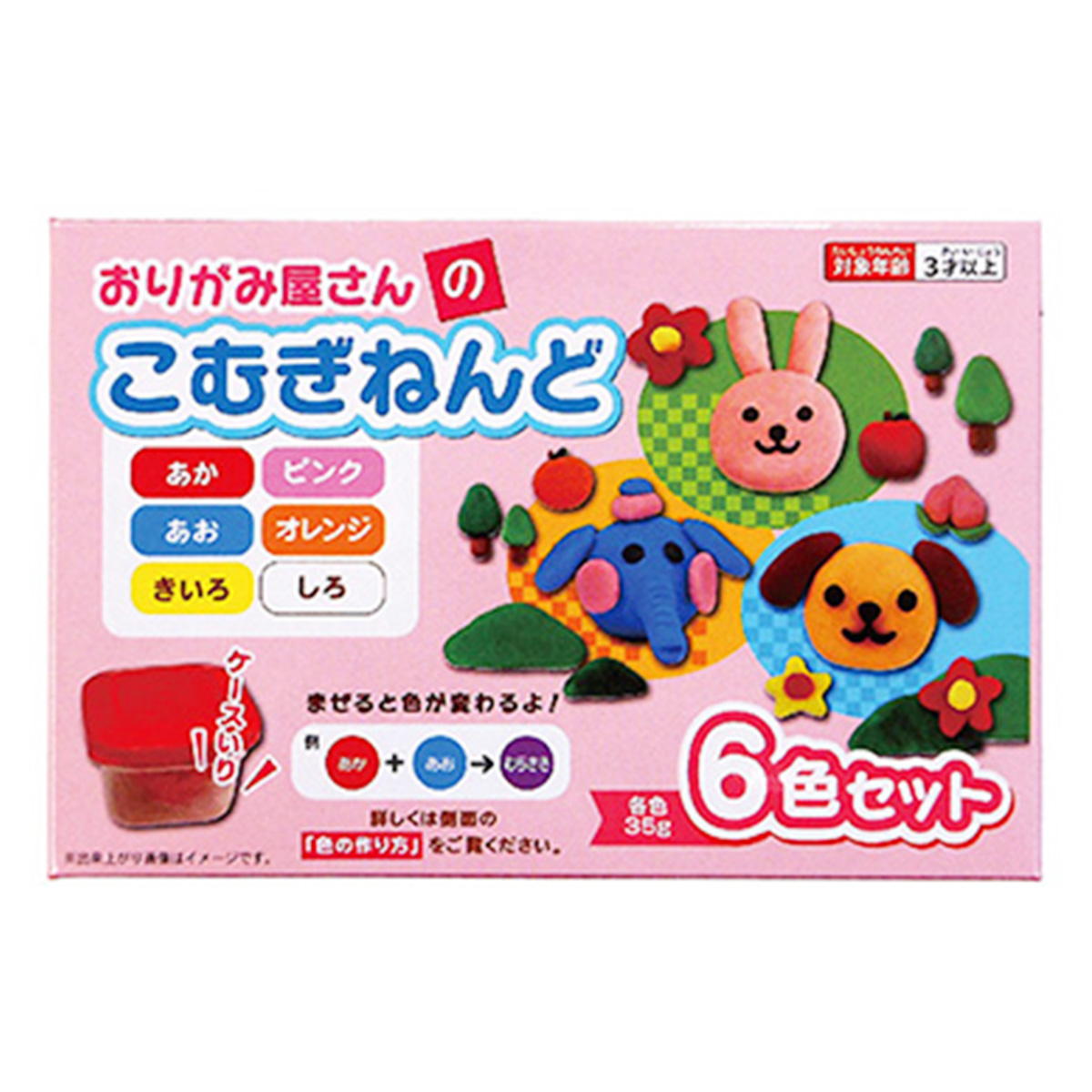 【まとめ買い】こむぎねんど6色0960/345351