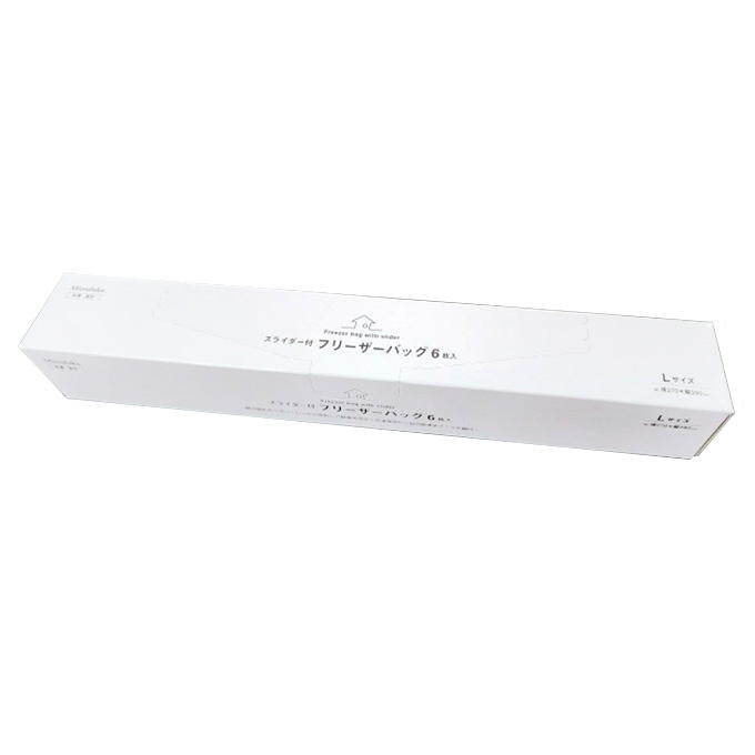 【まとめ買い】スライダー付フリーザーバッグL 6枚入 1855/345814