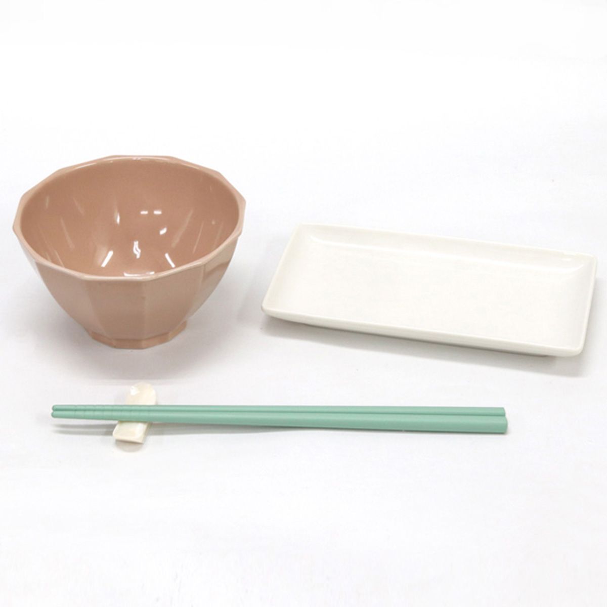 お箸 天然竹製  ルシータ箸 グリーン 22.5cm 9001/345943