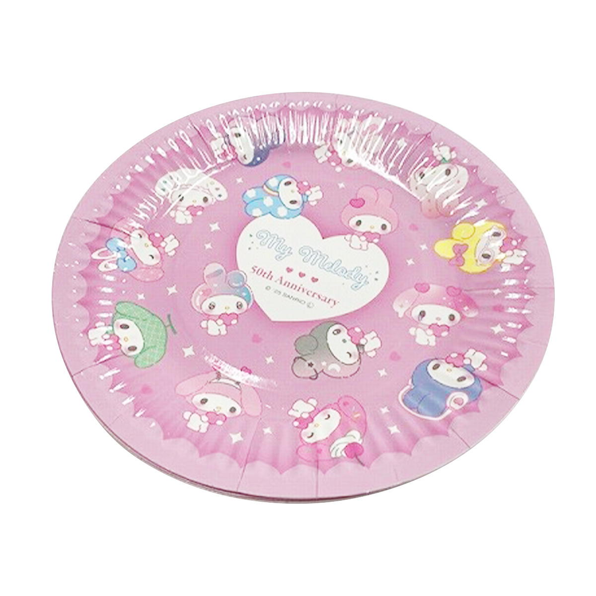 【まとめ買い】sanrio マイメロ紙皿　50th　18cm　5P0459/346019