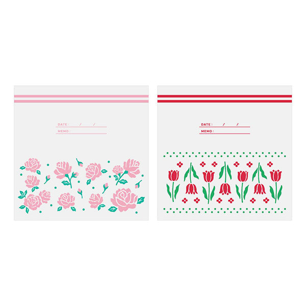 【まとめ買い】フリーザーバッグ S 15P レトロフラワー 0356/346960