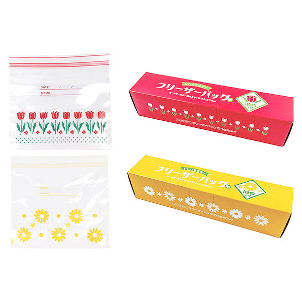 【まとめ買い】フリーザーバッグ M 10P レトロフラワー 0356/346961