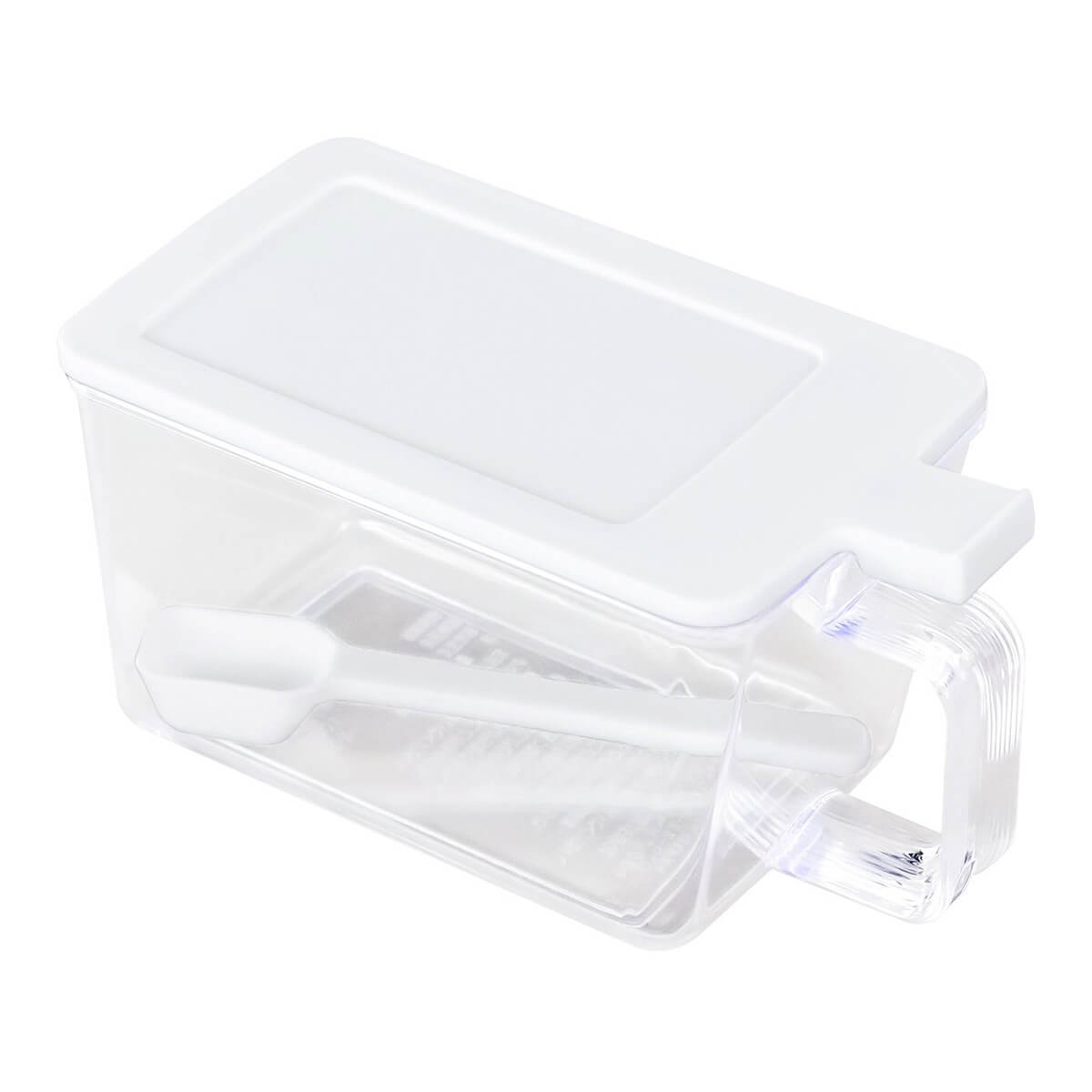 【まとめ買い】調味料入れ スマートポット スプーン付 ホワイト 620ml 0775/347020