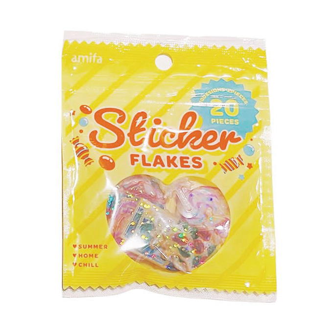 【まとめ買い】フレークシール 20片 お菓子パッケージ 0356/347158