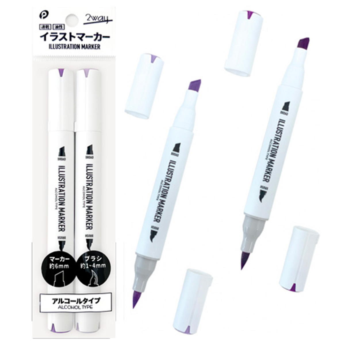 【まとめ買い】イラストマーカー12 PLV LVI 0894/347518