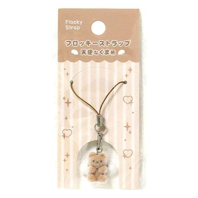 【まとめ買い】フロッキーストラップ 天使なくま柄 0490/347574