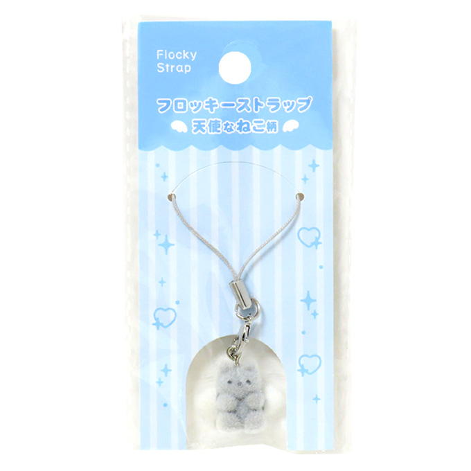 【まとめ買い】フロッキーストラップ 天使なねこ柄 0490/347575