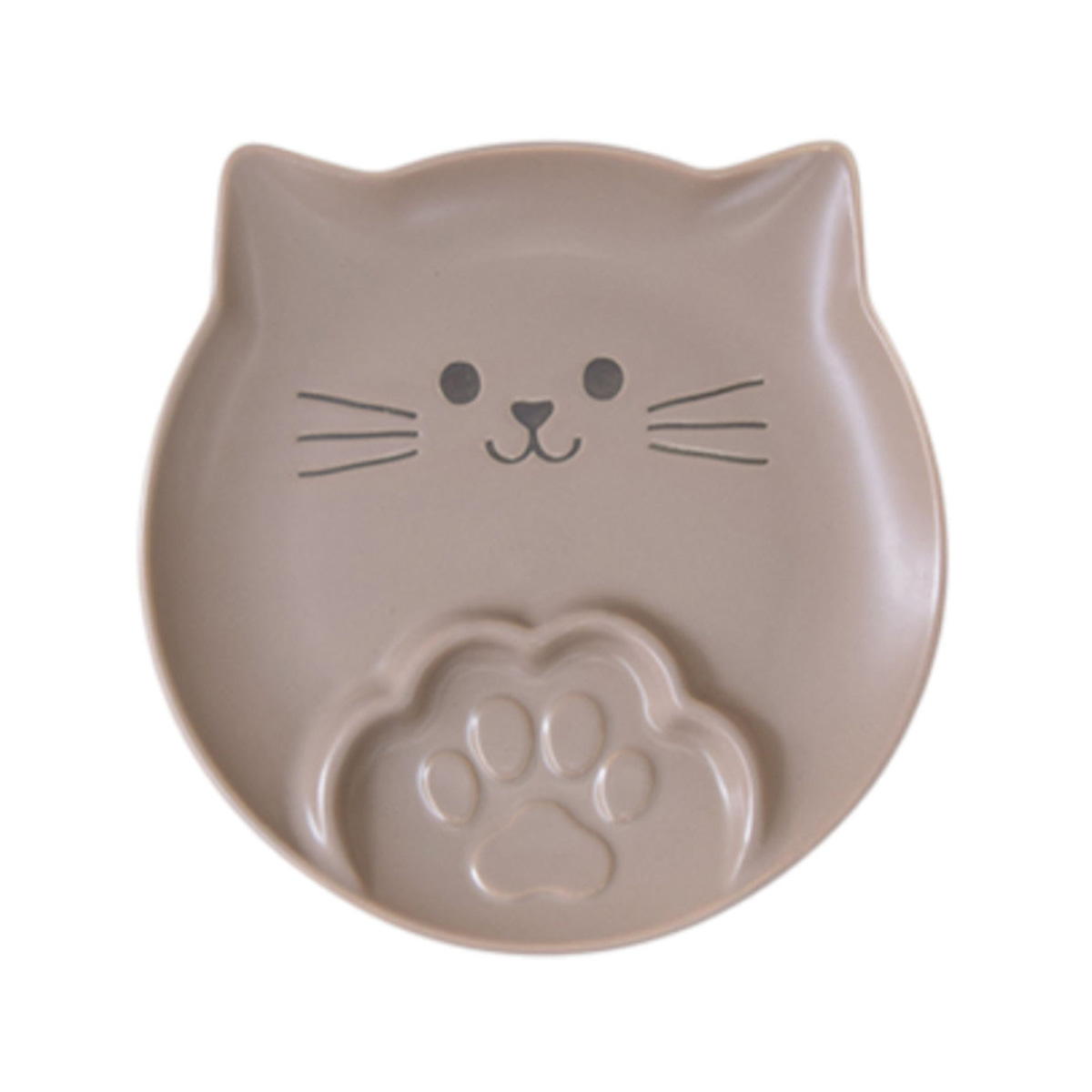 【まとめ買い】ラテにゃんこ 仕切り皿 ブラウン1576/349015